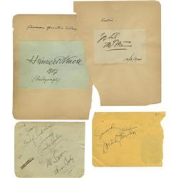 Lot of 12 Vintage Entertainment Signatures