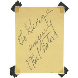 Ethel Waters Autograph