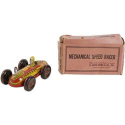 Marx Mechanical Speed Racer Wind-up Toy in Box