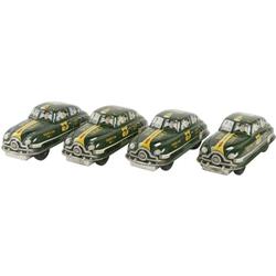 Lot of 4 Marx Dick Tracy Squad Cars