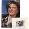 Image 1 : Ingrid Bergman Signed Stamp. A stamp featuring a