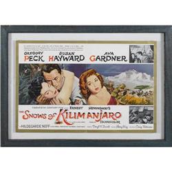 Framed "Snows of Kilimanjaro" Opening Night Prog