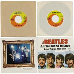 Beatles 45s and Picture Sleeves Group of 2. Beat