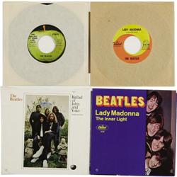 Beatles 45s and Picture Sleeves Group of 2. Beat