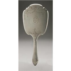 AN AMERICAN STERLING SILVER HAND MIRROR GORHAM