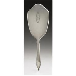 AN AMERICAN SILVER HAND MIRROR