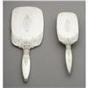 Image 4 : AMERICAN STERLING SILVER HAND MIRROR AND BRUSH