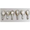 Image 1 : SIX AMERICAN STERLING SILVER HAIR BRUSHES