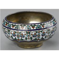 A RUSSIAN ENAMEL SALT CELLAR