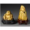 Image 1 : TWO SMALL CHINESE CARVED IVORY FIGURES