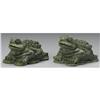 Image 1 : PAIR OF CHINESE CARVED JADE/HARDSTONE TOADS