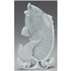 Image 1 : CHINESE CARVED JADE/HARDSTONE FIGURE OF A CARP