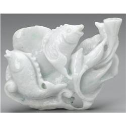 CHINESE CARVED JADE/HARDSTONE GROUP