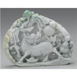 CHINESE CARVED JADE/HARDSTONE GROUP