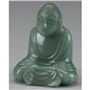 Image 1 : CHINESE CARVED JADE/HARDSTONE FIGURE OF A BUDDHA