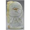 Image 2 : CHINESE CARVED JADE/HARDSTONE FIGURE OF A BUDDAI
