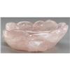 Image 2 : CHINESE CARVED ROSE QUARTZ LOTUS BOWL