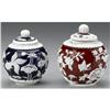 Image 2 : PAIR OF CHINESE BEIJING OVERLAY GLASS VESSELS