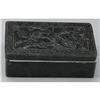 Image 2 : CHINESE CARVED JADE/HARDSTONE RECTANGULAR BOX