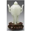 Image 1 : CHINESE CARVED JADE/HARDSTONE TRIPOD KORO