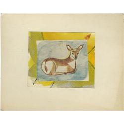 JOSEPHINE MAHAFFEY PRINTED IMAGE ON WATERCOLOR