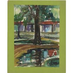 JOSEPHINE MAHAFFEY WATERCOLOR ON PAPER