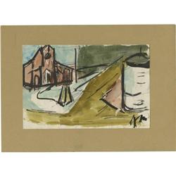 JOSEPHINE MAHAFFEY WATERCOLOR ON PAPER