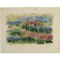 JOSEPHINE MAHAFFEY WATERCOLOR ON PAPER