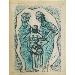 JOSEPHINE MAHAFFEY WATERCOLOR AND INDIA INK