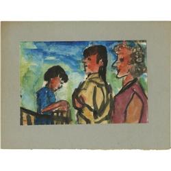 JOSEPHINE MAHAFFEY WATERCOLOR ON PAPER