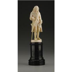 EUROPEAN CARVED IVORY FIGURE NINETEENTH CENTURY