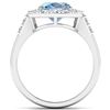 Image 2 : Natural 2.5 CTW Aquamarine & Diamond Ring 14K White Gold - REF-94F5N