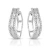 Image 1 : Natural 0.33 CTW Diamond Earrings 14K White Gold - REF-61R2K