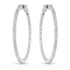 Image 1 : Natural 1.61 CTW Diamond Earrings 14K White Gold - REF-246Y6N