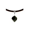 Image 1 : Genuine 15.51 ctw Black Spinel & Diamond Necklace 14KT White Gold - REF-39Z2N