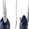 Image 1 : Genuine 8.06 ctw Sapphire & Diamond Earrings 14KT White Gold - REF-60P3H