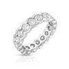 Image 1 : Natural 3.25 CTW Diamond Band Ring 14K White Gold - REF-352Y8N