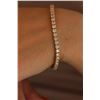 Natural 6.02 ctw Diamond Eternity Tennis Bracelet 18K Rose Gold - REF-498Y2W