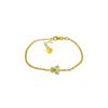 Genuine 0.60 ctw Peridot Bracelet 14KT Yellow Gold - REF-41P6H