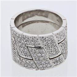 Natural 1.56 CTW Diamond Wedding Ring Set 18K White Gold - REF-330Y3N