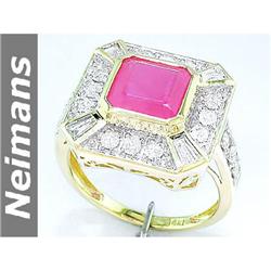 Estate 8.50 ct Star Sapphire & Diamond Ring 14kt Gold