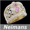Image 1 : USGL Certified 7.50 ct Ruby & Diamond Bracelet 14k Gold