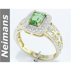 Fine Gem 3.00 ct Certified Sapphire & Diamond Ring 14kt