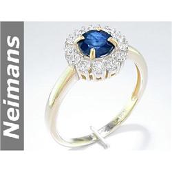 USGL Certified 1.50 ct Apatite & Diamond Ring 14kt Gold