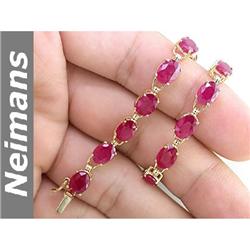 Estate 7.25 ct Yellow Sapphire Necklace 14kt Gold CERT