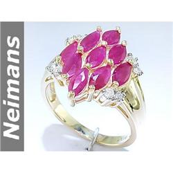 Mens 5.75 ct Fire Opal & Diamond Gents Ring 14kt Gold