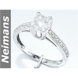 Estate 1.25 ct Fire Opal & Diamond Ring 14kt Gold USGL
