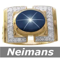 1.00 ct Green & White Sapphire Ring 14kt Gold
