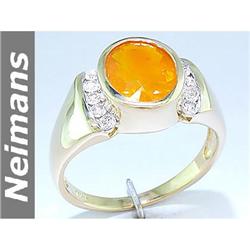 Gem Certified 1.75 ct Tanzanite & Diamond Ring 14K Gold