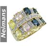 Image 1 : Antique 1.00 ct Tourmaline & Diamond Ring 14K CERTIFIED